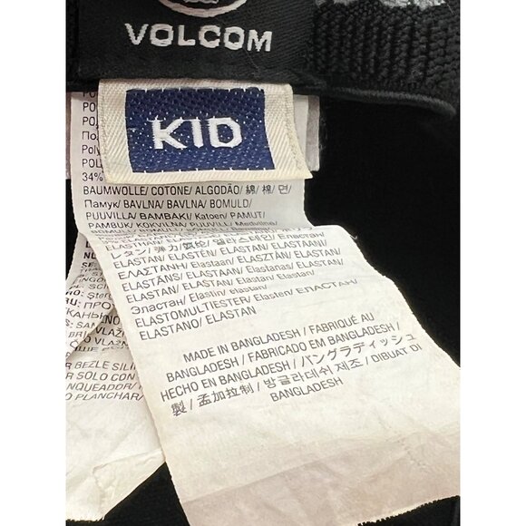Volcom Kid Black Baseball Cap With White Embroidered Logo - Picture 12 of 15